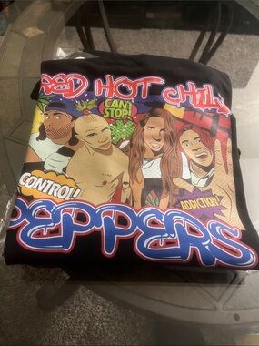 Urban Outfitters Black Red Hot Chili Peppers Graphic Tee